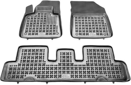 Set tappeti gomma 3D a vaschetta, tre pezzi